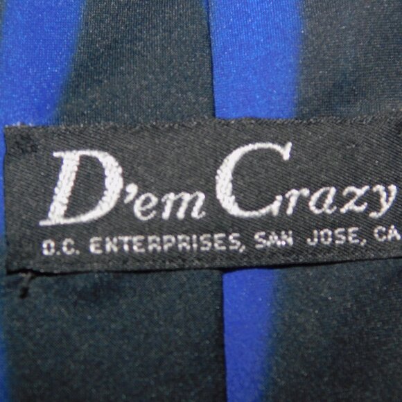 VTG 1994 D'em Crazy Blaine Heilman Killer Whale Orca Mens Neck tie - Picture 5 of 8